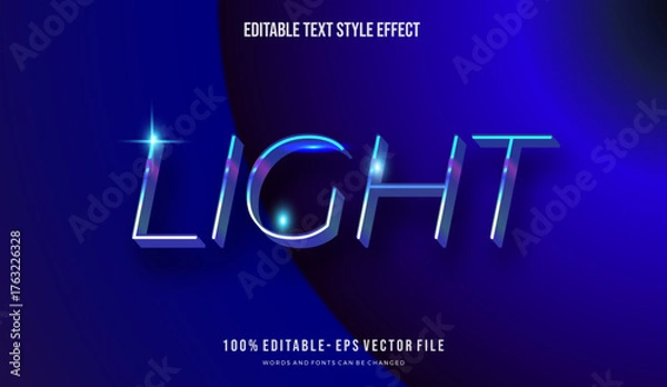 Fototapeta A vibrant, eye-catching Text Effect, text style. Editable text files vector illustration.