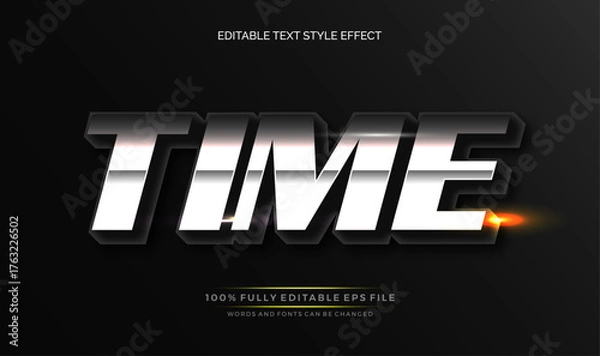 Fototapeta A vibrant, eye-catching Text Effect, text style. Editable text files vector illustration.