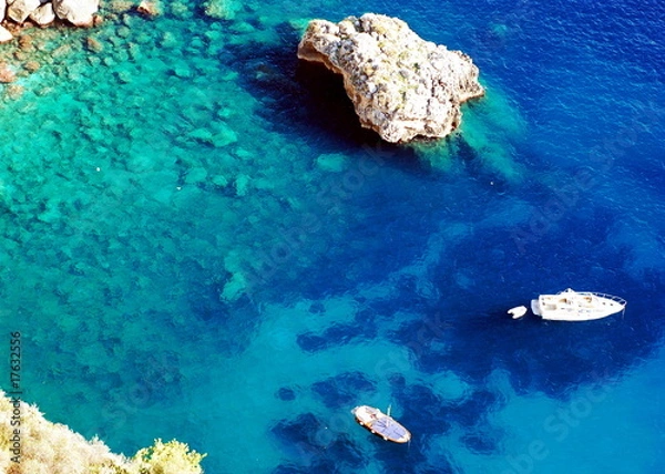 Obraz Azure sea at Capri island