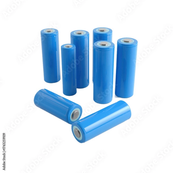 Fototapeta battery isolated on white background