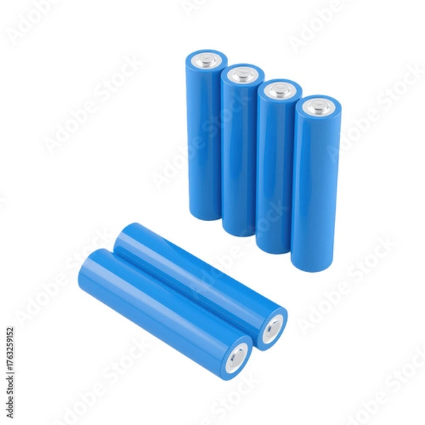 Fototapeta battery isolated on white background