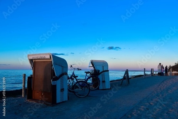 Obraz Strand auf der Insel Poel, schwarzer Busch, Ostsee