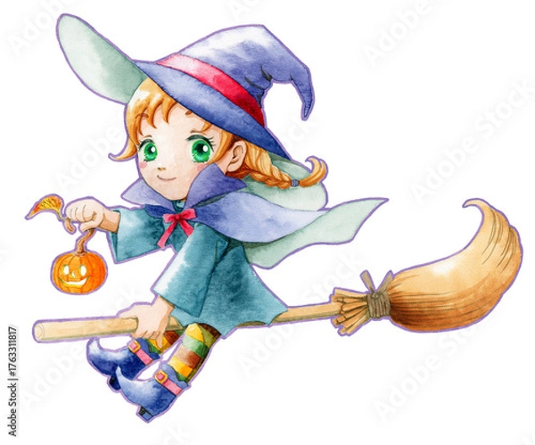 Obraz ハロウィン魔女の仮装の女の子