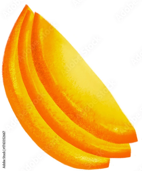 Obraz Mango illustration PNG compisition