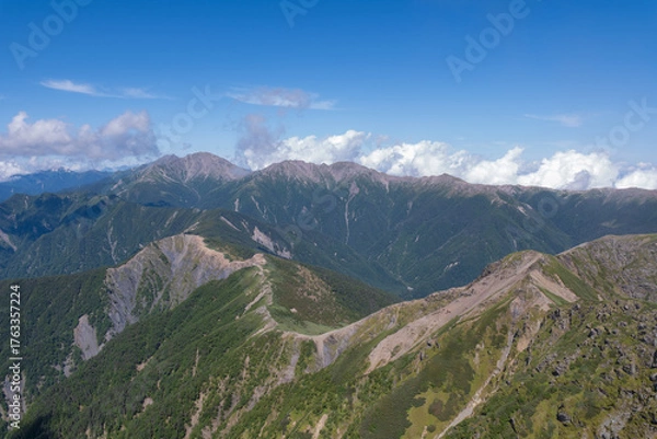 Fototapeta 日本の山岳風景