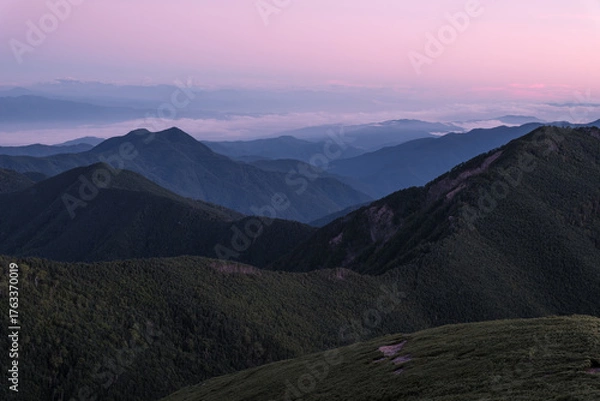 Fototapeta 日本の山岳風景