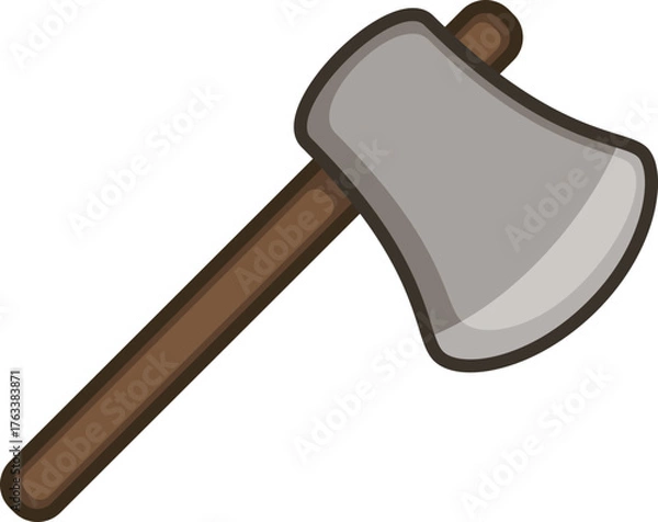 Obraz Wood Axe Vector Illustration