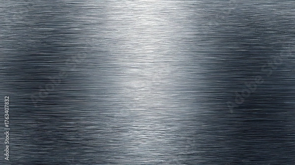 Fototapeta A close-up view of a brushed metal texture, revealing subtle patterns and a metallic sheen