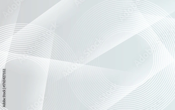 Fototapeta Abstract Geometric modern white and gray color . Modern Minimal and Creative Trend design modern white pattern.