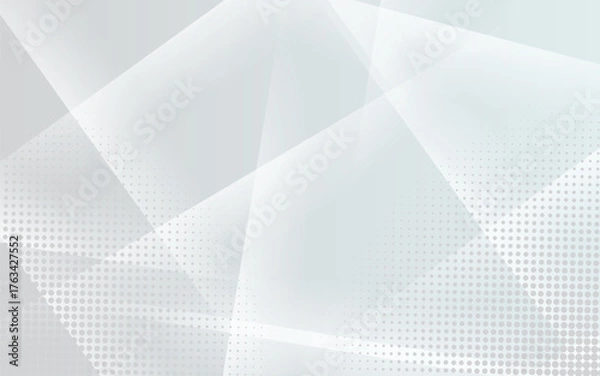 Fototapeta Abstract Geometric modern white and gray color . Modern Minimal and Creative Trend design modern white pattern.