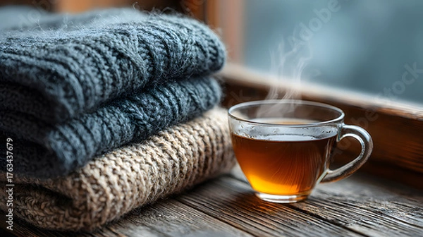 Obraz Steam and Wool by the Window