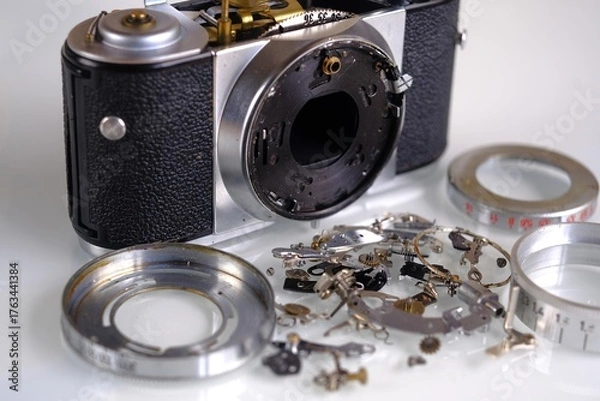 Obraz Analogkamera zerlegt