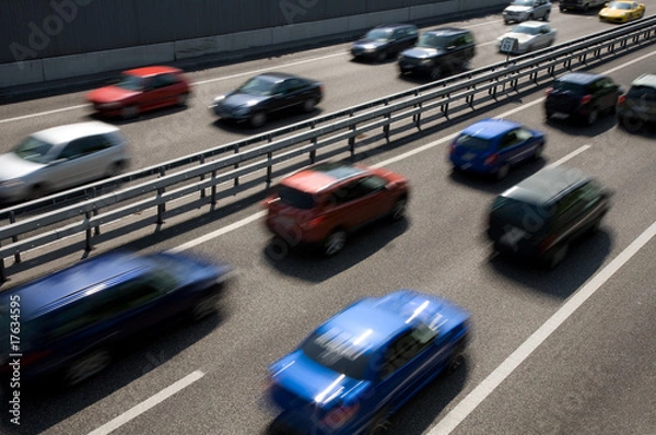 Fototapeta Zu kurze Abstände auf der Autobahn