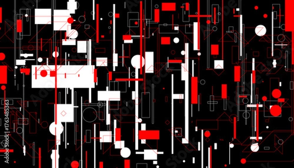 Obraz abstrakcja, geometria, plik wektorowy, ilustracja, projekt