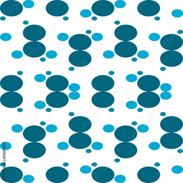 Fototapeta green gray polka dots circle background for backdrop and wallpaper template. repeat seamless style design for fabric printing