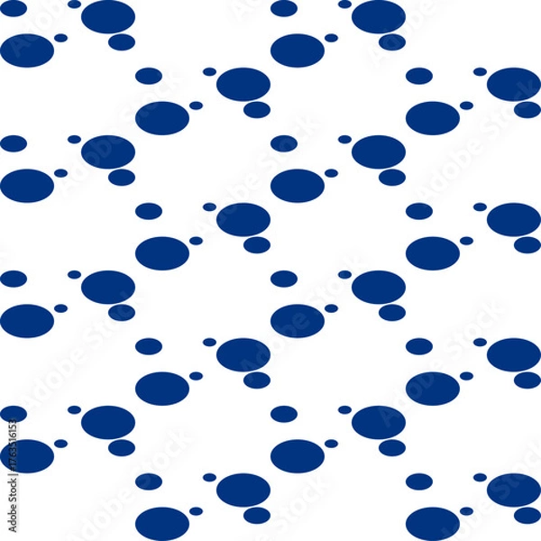 Fototapeta bubble blue multi size on white background