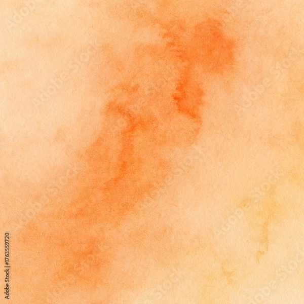 Obraz Abstract Sunset Orange Watercolor Background
