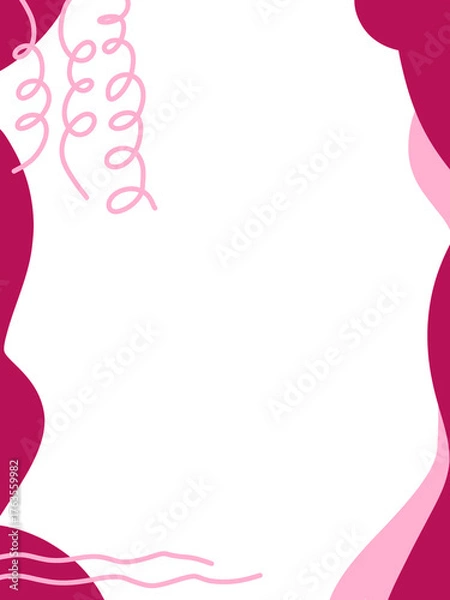 Obraz vector abstract frame empty space center for background, design, poster Or card.