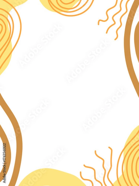 Obraz vector abstract frame empty space center for background, design, poster Or card.