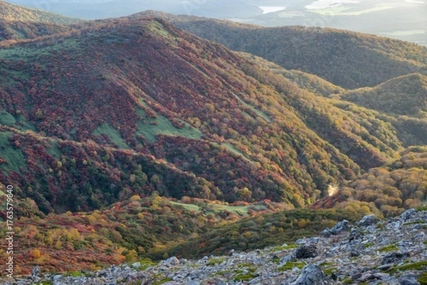 Fototapeta 栃木県　紅葉真っ盛りの那須岳
