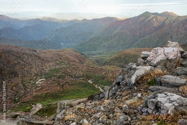 Fototapeta 栃木県　紅葉真っ盛りの那須岳
