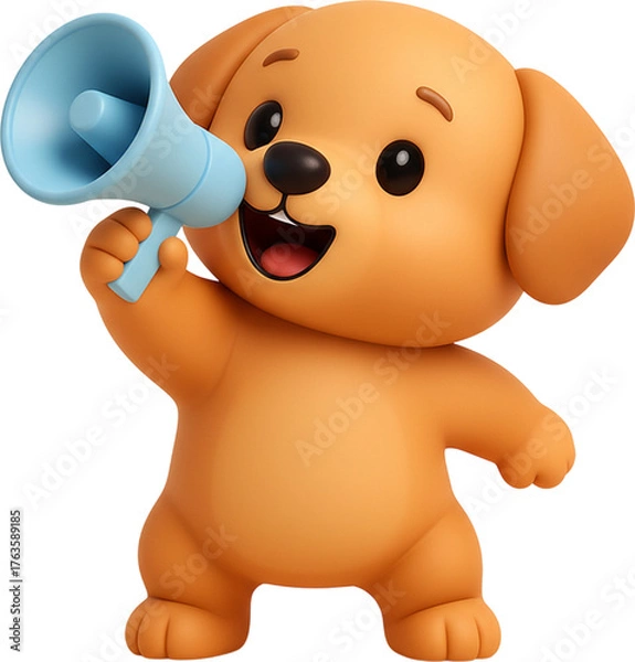 Obraz 아기강아지메가폰홍보