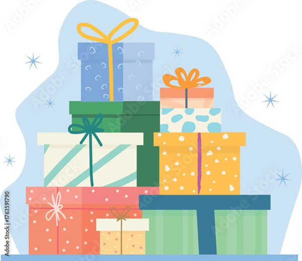 Obraz christmas gift boxes