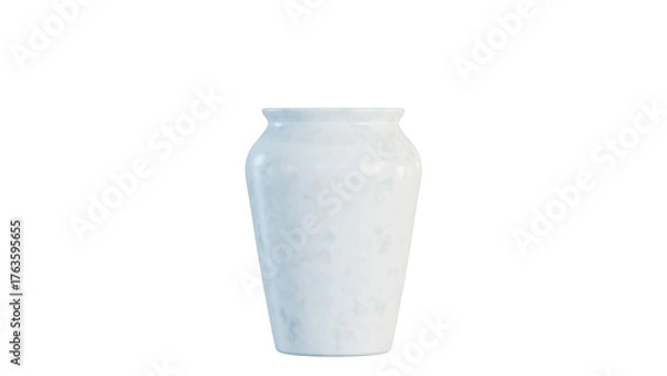 Obraz white vase 3D rendering