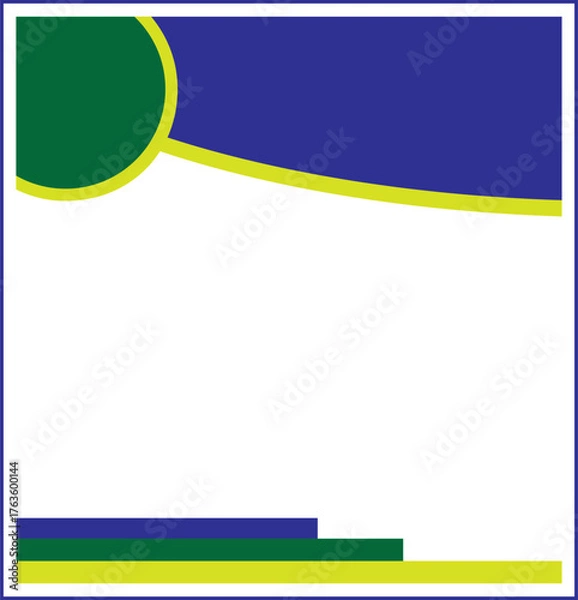 Obraz Abstract Brazil Flag Design