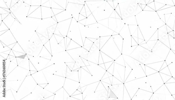 Fototapeta Abstract Network Background with Connected Dots and Lines.