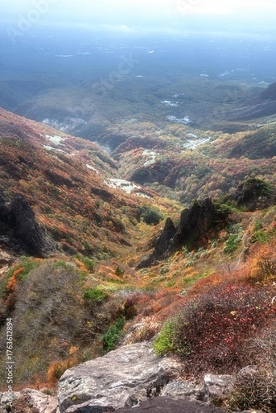 Fototapeta 栃木県　紅葉真っ盛りの那須岳
