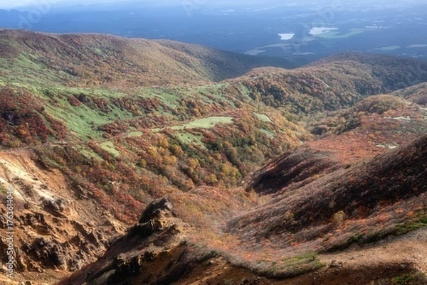 Fototapeta 栃木県　紅葉真っ盛りの那須岳
