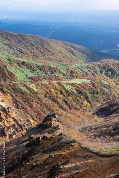 Fototapeta 栃木県　紅葉真っ盛りの那須岳
