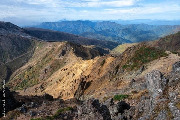 Fototapeta 栃木県　紅葉真っ盛りの那須岳
