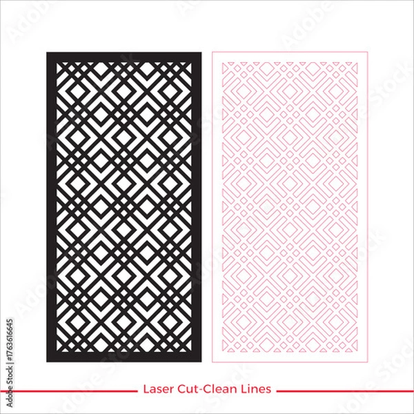 Fototapeta Unique Laser Cutting Pattern for Doors & Panels