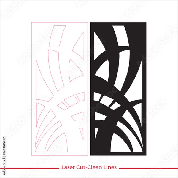 Fototapeta Futuristic Laser Cut Pattern for Creative Projects