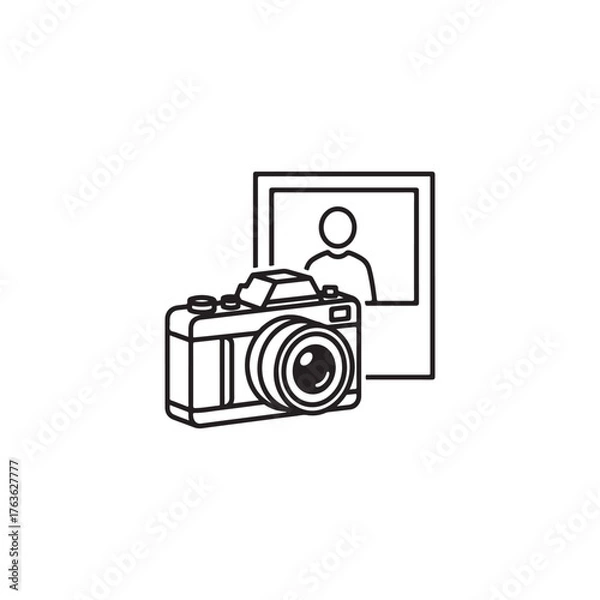 Obraz Decorative floral swirl with a flower