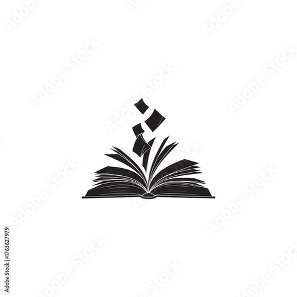 Obraz Open gift box with confetti exploding out