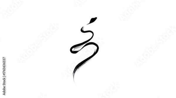 Fototapeta Abstract ink swoosh design