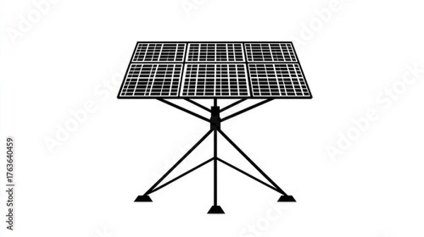 Fototapeta Solar panel array outdoor