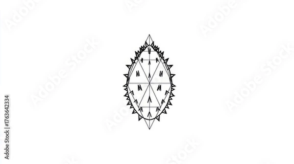 Fototapeta Simple compass design