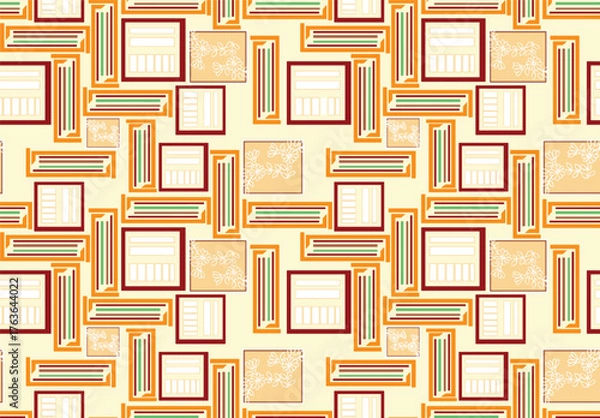 Fototapeta seamless pattern with geometric shapes