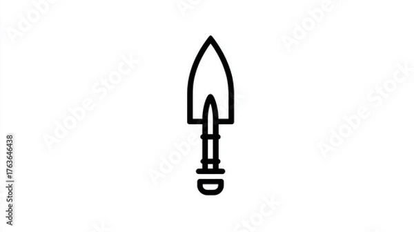 Fototapeta Simple shovel illustration