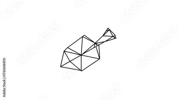 Fototapeta Abstract geometric shape design