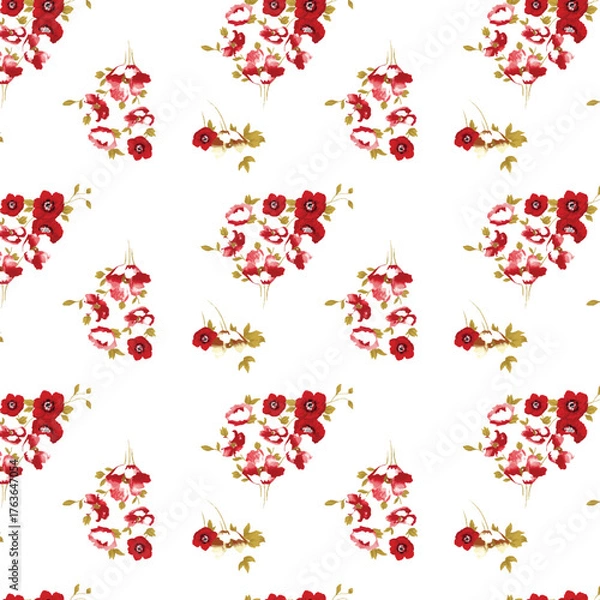 Fototapeta seamless floral pattern