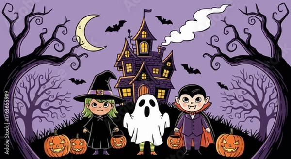 Fototapeta Helloween vector illustration - 18