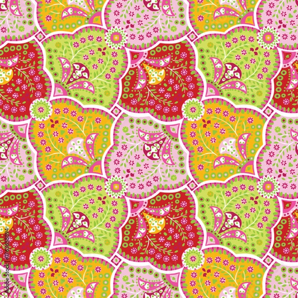 Fototapeta seamless pattern with strawberries
