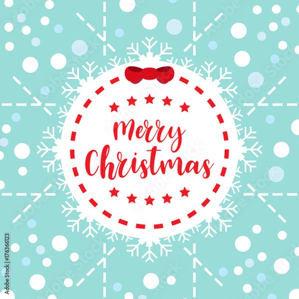 Obraz Christmas card template