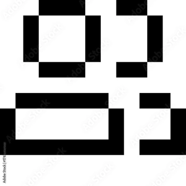 Obraz Pixel Style User Icon