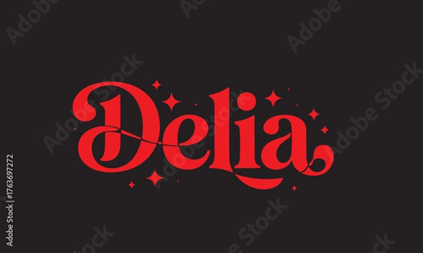 Obraz Logo design Delia